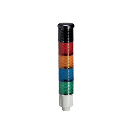 STEADY LIGHT MODULE. Ø45MM. BUILT-IN LED CIRCUIT. GREEN, BLUE, ORANGE, RosuWITH CONTINUOUS OR PULSED SOUND, 24VDC