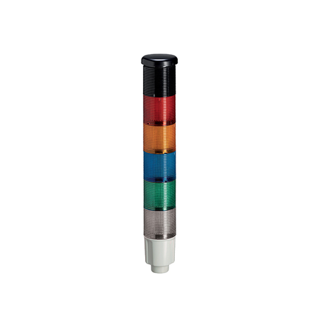 STEADY LIGHT MODULE. Ø45MM. BUILT-IN LED CIRCUIT. WHITE, GREEN, BLUE, ORANGE, RosuWITH CONTINUOUS OR PULSED SOUND, 24VDC