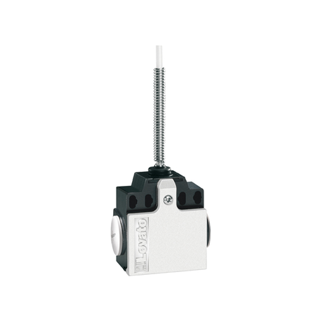 Limitator de cursa, K SERIES, WOBBLE STICK, OMNIDIRECTIONAL, 2 SIDE CABLE ENTRY. DIMENSIONS COMPATIBLE TO EN 50047, METAL BODY, CONTACTS 1NO+1NC SLOW BREAK. SEMIRIGID ROD