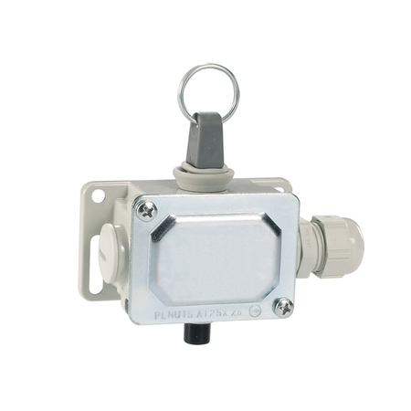 ROPE-PULL LEVER Limitator de cursaES FOR NORMAL STOPPING, WITHOUT RESET BUTTON, CONTACTS 1NO+1NC. IP40. 10N OPERATING FORCE