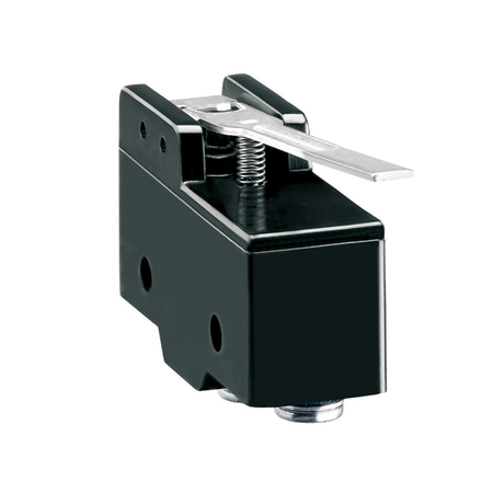 PLASTIC MICRO SWITCH, K SERIES, METAL LEVER. 63MM/2.48IN LONG FLAT LEVER, CONTACTS 1NO/NC. SCREW TERMINALS