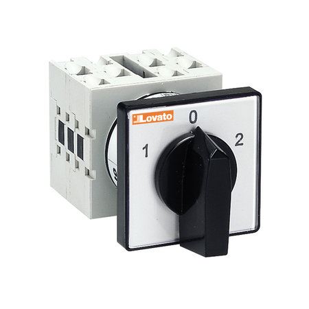 Intrerupator rotativ cu came, GX SERIES, U montaj pe panou. CHANGEOVER SWITCH WITH 0 Pozitii, ONE-POLE – 1 WAFER – SCHEME 51, 16A