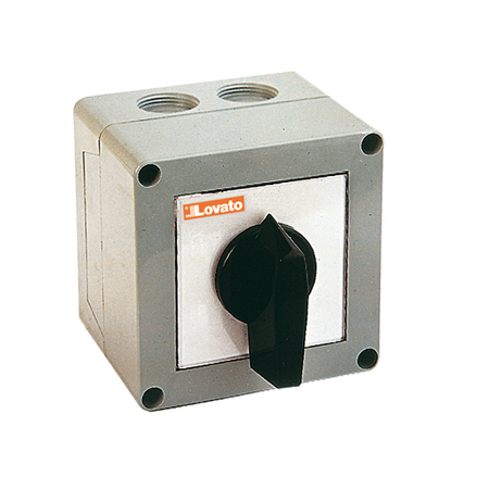 Intrerupator rotativ cu came, GX SERIES, P VERSION IN ENCLOSURE WITH ROTATING HANDLE. ON/OFF SWITCH, tetrapolar - SCHEME 92, 16A