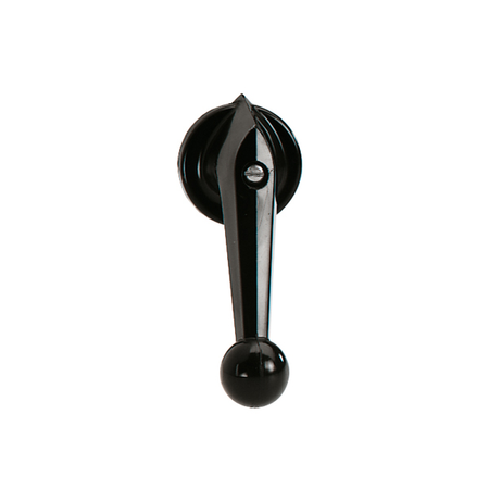 BLACK OPERATING LEVER, FOR 65X65MM FRONT PLATE 6MM/0.24IN FOR PER MOSTRINA 65X65MM 6MM PER GX32 - GX40 - GX16H - GX20H - GN12H - GN20H - GN25H