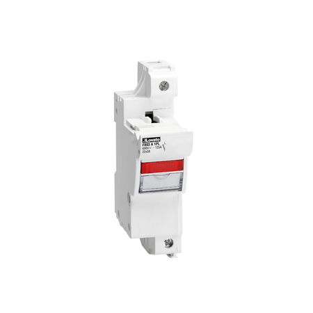 Suport fuziblie cu montaj pe sina recunoscute si certificate CSA, FOR 22X58MM FUSES. 125A RATED CURRENT AT 690VAC, 1P. WITH STATUS INDICATOR. 1 MODULE