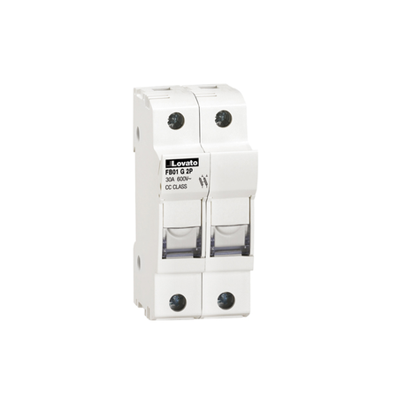 Suport fuziblie cu montaj pe sina R UL CERTIFIED FOR CLASS CC FUSES FOR NORTH AMERICAN MARKET, FOR 10X38MM FUSES. 30A RATED CURRENT AT 690VAC, 2P. WITHOUT STATUS INDICATOR. 2 module