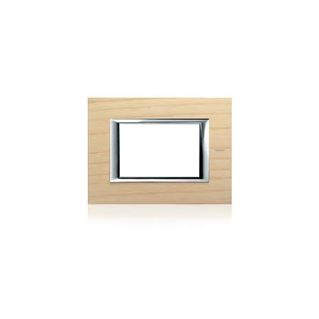 PLACA ORNAMENT 2 MODULE lemn ashwood BTICINO AXOLUTE