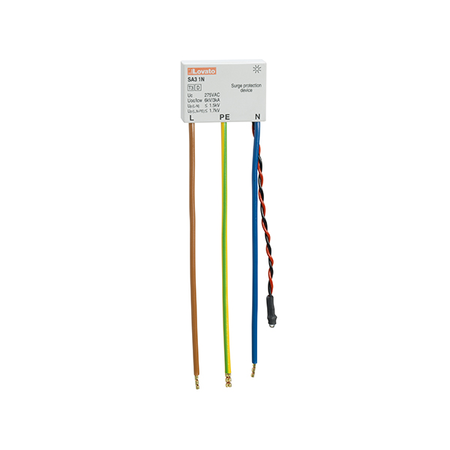 Descarcator tip 3, COMPACT VERSION, COMBINATION WAVE Uoc/Icw (1.2/50 μs, 8/20μs) 6kV/3kA, 1P+N, WITH LED SIGNALING