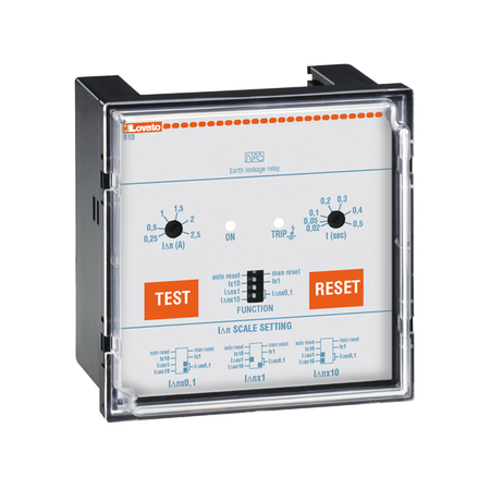 EARTH LEAKAGE RELAY WITH 1 OPERATION THRESHOLD, FLUSH MOUNT. EXTERNAL CT, 110VAC/DC-240VAC-415VAC