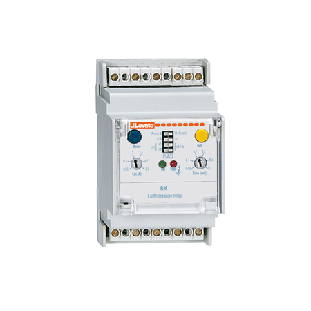 EARTH LEAKAGE RELAY WITH 1 OPERATION THRESHOLD, MODULAR, 35MM DIN (IEC/EN 60715) RAIL MOUNTING. EXTERNAL CT, 110VAC/DC-240VAC-415VAC