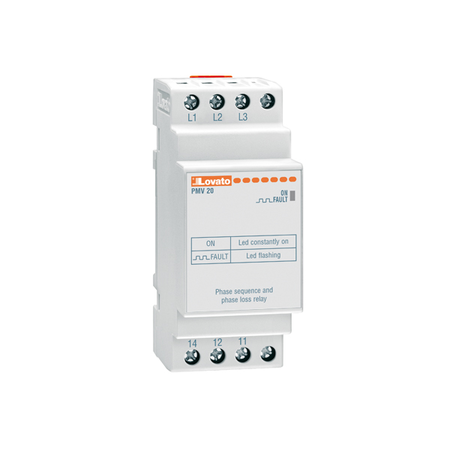 Releu trifazat pentru monitorizate tensiune, without neutral, lipsa faza and incorrect phase sequence, 208…575vac 50/60hz