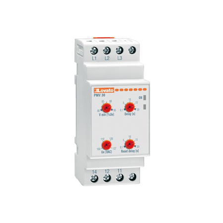 Releu trifazat pentru monitorizate tensiune, WITHOUT NEUTRAL, MINIMUM AC tensiune. Lipsa faza AND INCORRECT PHASE SEQUENCE, 380…575VAC 50/60HZ