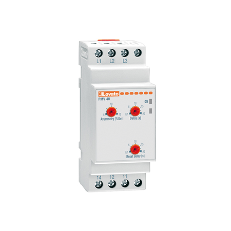 Releu trifazat pentru monitorizate tensiune, WITHOUT NEUTRAL, ASYMMETRY. Lipsa faza AND INCORRECT PHASE SEQUENCE, 208…240VAC 50/60HZ