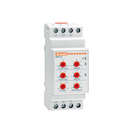 Releu trifazat pentru monitorizate tensiune, WITHOUT NEUTRAL, minima si maxima tensiune. Lipsa faza AND INCORRECT PHASE SEQUENCE, 208…240VAC 50/60HZ