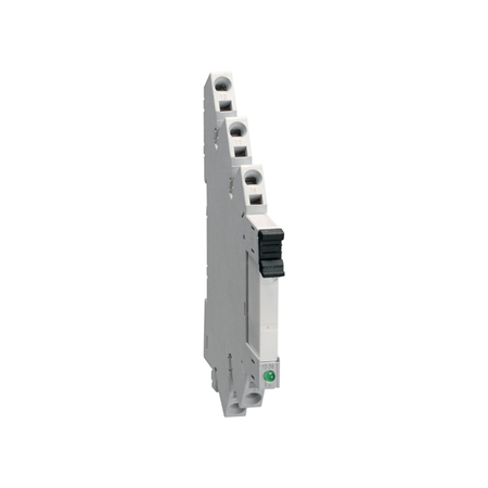 SLIM ELECTROMECHANICAL RELAY ASSEMBLED ON THE SOCKET, 24VAC/DC, 6A, 1 C/O CONTACT, SPRING TERMINALS