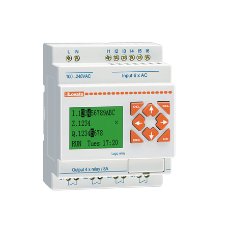 MICRO PLCS, BASE MODULE, AUXILIARY SUPPLY tensiune 100-240VAC, 6/4 RELAY