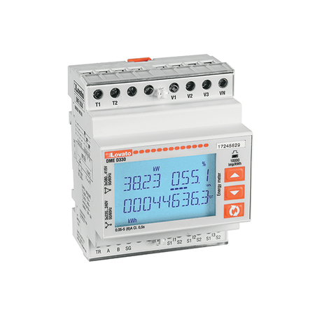 Contor trifazat NON EXPANDABLE, CONNECTION BY CT /5A SECONDARY, 4U, RS485 INTERFACE, MULTI-MEASUREMENTS