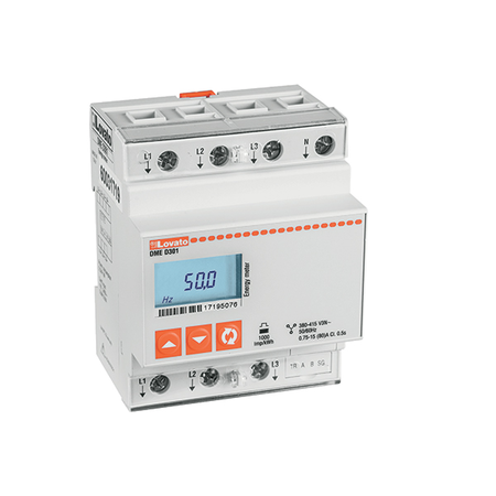 Contor trifazat, NON EXPANDABLE, MID CERTIFIED, 80A DIRECT CONNECTION, 4U, RS485 INTERFACE, MULTI-MEASUREMENTS