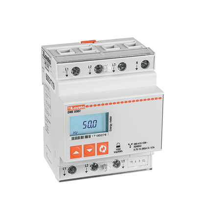 Contor trifazat, NON EXPANDABLE, MID CERTIFIED, 80A DIRECT CONNECTION, 4U, M-BUS INTERFACE, MULTI-MEASUREMENTS