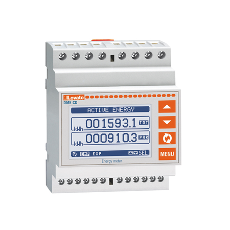 DATA CONCENTRATOR, EXPANDABLE, WITH 8 PROGRAMMABLE DIGITAL INPUTS, 4U, EXPANDABLE, RS485 PORT, FOR DATA COLLECTION+PULSE COUNT FROM DMEM100T1 AND DMED…, EXPANDABLE