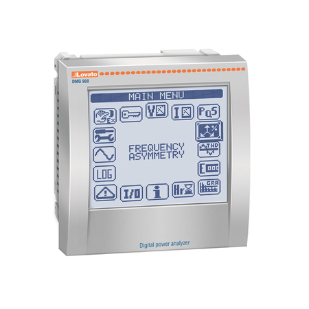 FLUSH-MOUNT LCD TOUCH-SCREEN POWER ANALYZER, EXPANDABLE, GRAPHIC 128X112 PIXEL TOUCH-SCREEN LCD, HARMONIC ANALYSIS, 4 CURRENT CHANNELS, (NEUTRAL MEAS.) AUXILIARY SUPPLY 100-440VAC/110-250VDC. MULTILANGUAGE: ITALIAN, ENGLISH, FRENCH, SPANISH AND PORTUGUES