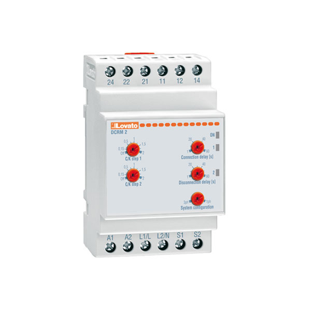 REATIVE CURRENT CONTROLLER RELAY, DCRM SERIES. SINGLE AND trifazat LOW-tensiune SYSTEM, 2 STEPS