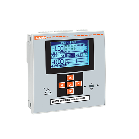 Automatic dynamic power factor controller, 8 static steps, expandable, aux. supply 100...415vac