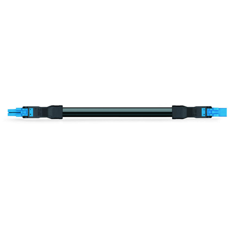 pre-assembled interconnecting cable; Cca; Socket/plug; 2-pole; Cod. I; 1 m; 1,50 mm²; blue
