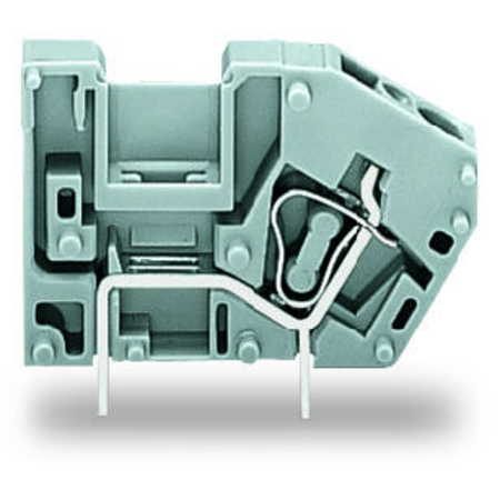 Stackable PCB terminal block; with commoning option; 2.5 mm²; Pin spacing 5 mm; 1-pole; CAGE CLAMP®; 2,50 mm²; gray