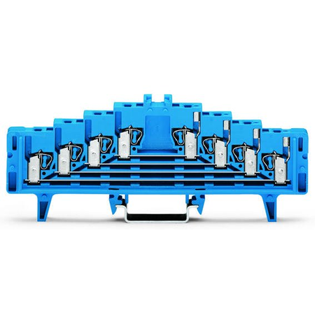 4-level terminal block for matrix patching; for 35 x 7.5 mounting rail; 1,50 mm²; blue