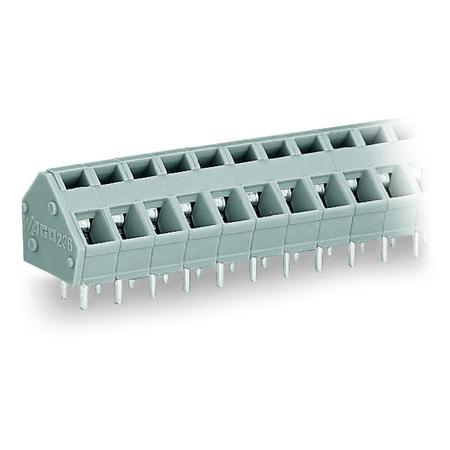 Pcb terminal block; 2.5 mm²; pin spacing 5/5.08 mm; 6-pole; suitable for ex-e applications; cage clamp®; commoning option; 2,50 mm²; light gray