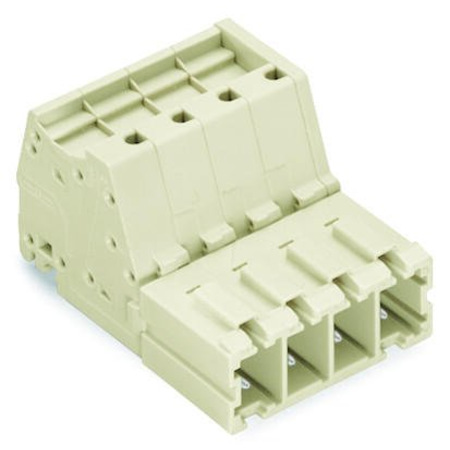 1-conductor male connector; 100% protected against mismating; 10 mm²; Pin spacing 7.62 mm; 5-pole; 10,00 mm²; light gray