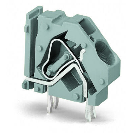 Stackable PCB terminal block; 16 mm²; Pin spacing 10 mm; 1-pole; CAGE CLAMP®; commoning option; 16,00 mm²; green-yellow