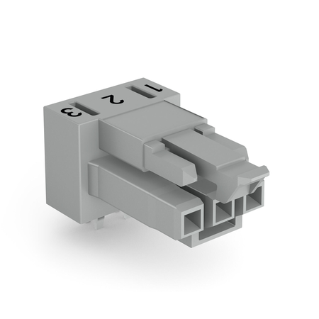 Socket for PCBs; angled; 3-pole; Cod. B