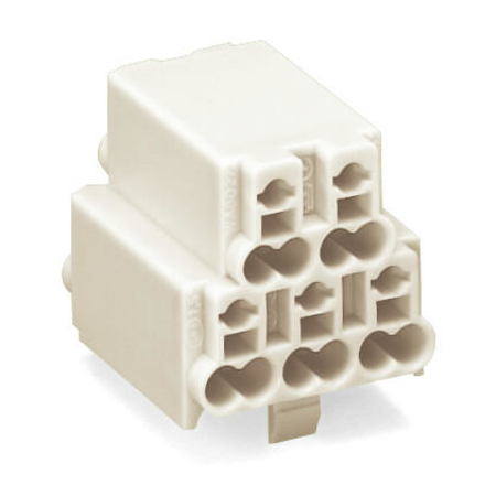 Power supply connector; 2,50 mm²; white