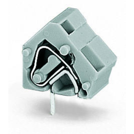 Stackable PCB terminal block; 2.5 mm²; Pin spacing 10/10.16 mm; 1-pole; CAGE CLAMP®; commoning option; 2,50 mm²; gray