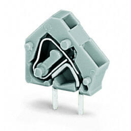 Stackable PCB terminal block; 2.5 mm²; Pin spacing 5/5.08 mm; 1-pole; suitable for Ex-e applications; CAGE CLAMP®; commoning option; 2,50 mm²; light gray