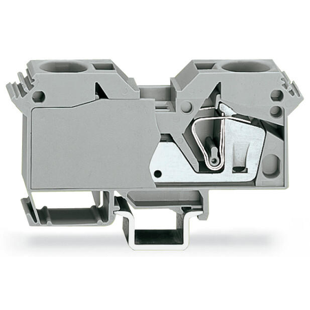 2-conductor through terminal block; 35 mm²; suitable for Ex e II applications; lateral marker slots; only for DIN 35 x 15 rail; CAGE CLAMP®; 35,00 mm²; light gray