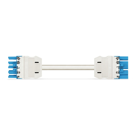 pre-assembled interconnecting cable; Eca; Socket/plug; 5-pole; Cod. I; H05VV-F 5G 2.5 mm²; 1 m; 2,50 mm²; blue