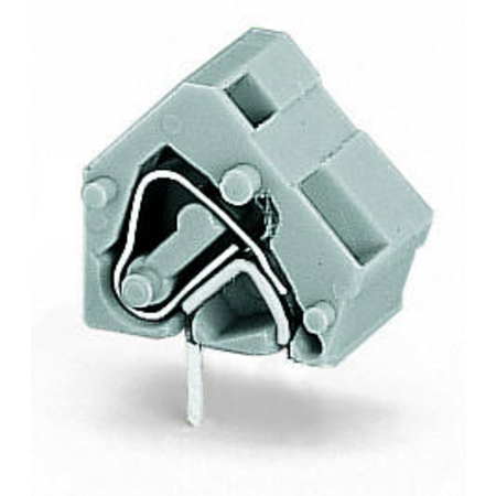 Stackable pcb terminal block; 2.5 mm²; pin spacing 10/10.16 mm; 1-pole; cage clamp®; commoning option; 2,50 mm²; light gray