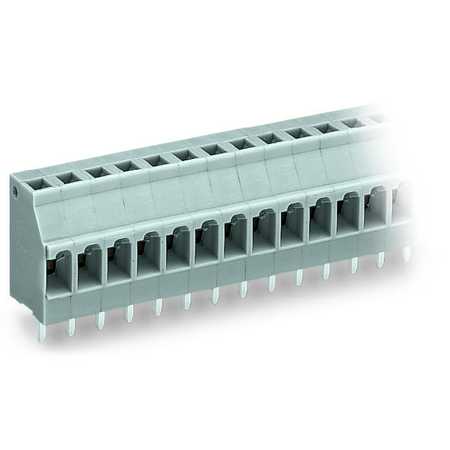 Pcb terminal block; 2.5 mm²; pin spacing 5 mm; 7-pole; cage clamp®; 2,50 mm²; gray