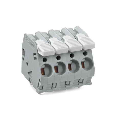 Pcb terminal block; lever; 6 mm²; pin spacing 7.5 mm; 8-pole; cage clamp®; 6,00 mm²; gray