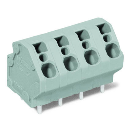 Pcb terminal block; 4 mm²; pin spacing 7.5 mm; 8-pole; cage clamp®; 4,00 mm²; gray