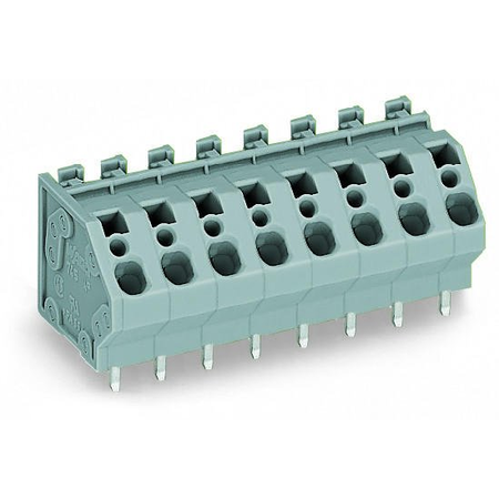 Pcb terminal block; 4 mm²; pin spacing 7.5 mm; 10-pole; cage clamp®; commoning option; 4,00 mm²; gray