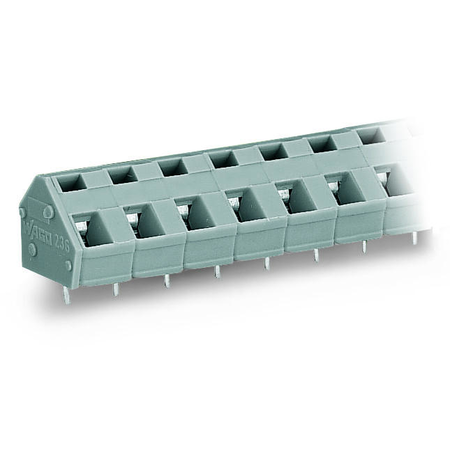 PCB terminal block; 2.5 mm²; Pin spacing 7.5/7.62 mm; 8-pole; CAGE CLAMP®; commoning option; 2,50 mm²; gray