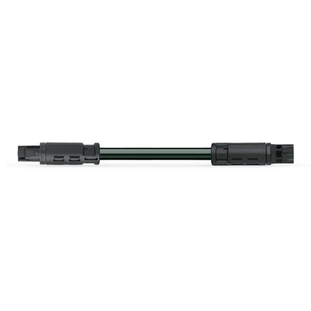 pre-assembled interconnecting cable; Eca; Socket/plug; 3-pole; Cod. A; H05Z1Z1-F 3G 2.5 mm²; 6 m; 2,50 mm²; black