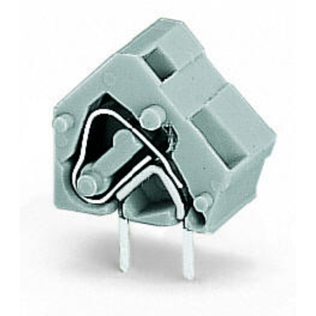 Stackable PCB terminal block; 2.5 mm²; Pin spacing 10/10.16 mm; 1-pole; CAGE CLAMP®; commoning option; 2,50 mm²; dark gray