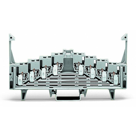 4-level terminal block for matrix patching; for 35 x 7.5 mounting rail; 1,50 mm²; gray