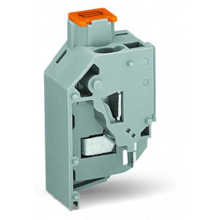 Transformer fuse terminal block; for fuse 5 x 20 mm; CAGE CLAMP® connection for conductors; 15 mm wide; 4,00 mm²; orange