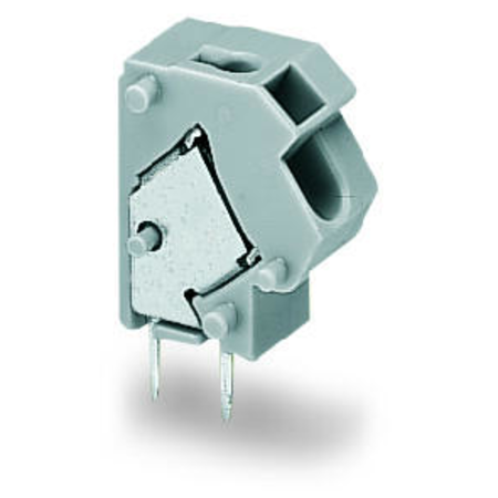 Stackable PCB terminal block; 2.5 mm²; Pin spacing 7.5/7.62 mm; 1-pole; PUSH WIRE®; 2,50 mm²; light gray